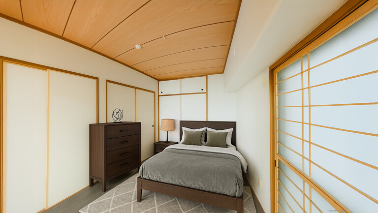 家具設置イメージ（寝室）